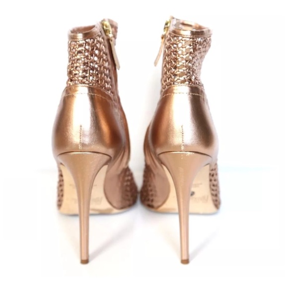 Jerome C. Rousseau Rose Gold Ankle Boots 38 - Picture 6 of 7